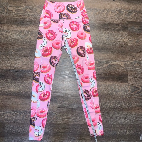 Muscles and Donuts Leggings Pink Women’s Size Small - Picture 7 of 8